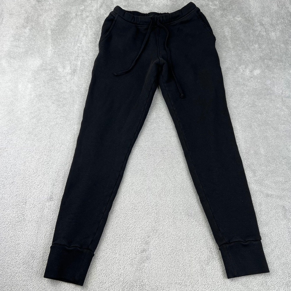 NEW Frank & Eileen XS 100% Cotton Black Jogger Sweatpants Made in‎ USA
